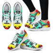 fire and turquoise gradient II Sopo Athletic Sneakers Women's Athletic Sneakers