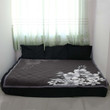 Black&White Hibiscus Quilt Blanket - AH - J4