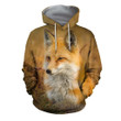 3D All Over Printed Fox Art Nature Paintings Shirts and Shorts