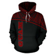 Guam All Over Hoodie - Micronesia Curve Red Style - BN09