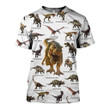 3D All Over Printed Dinosaurs Collection Shirts