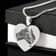 Australia Koala Stainless Steel Engraved Necklace JT6