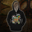 3D All Over Print Hippie Quotes Hoodie