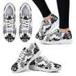 Seven Tribes White and Black Sopo Women's Athletic Sneakers White Sole
