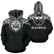 Samoa Coat Of Arms And Poly All Over Hoodie A5