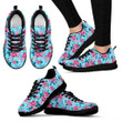 Flowers Blue Women's Sneakers