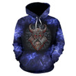 Stone Viking With a Horned Helmet Pullover Hoodie A7