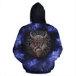 Stone Viking With a Horned Helmet Pullover Hoodie A7