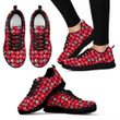Oompah Casuals Shoes. Womens Red/Mint Hearts