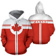 Canada All Over Zip-Up Hoodie - Circle Style - BN04