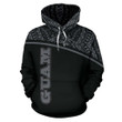 Guam All Over Hoodie - Micronesia Curve Grey Style - BN09