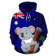 Australian Koala All Over Hoodie 01 JT6