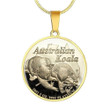 Australia Koala Coin Necklace NN8