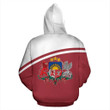 Latvia All Over Hoodie - Curve Version