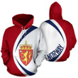 Norway Coat Of Ams All Over Print Hoodie - Circle Style J9