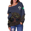 Celtic Tree Of Life Women's Off Shoulder Sweater Purple Version Z2