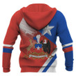 Chile Flag With Coat of Arms Design Hoodie NNK 100