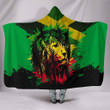 Jamaica - Jamaican Lion Hooded Blanket A7