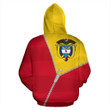 Colombia Hoodie With Curve Zipper Style