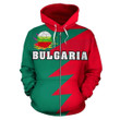Bulgaria Sport Flag Hoodie - Tooth Style 02