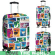 AUSTRALIAN STAMPS LUGGAGE COVER K5