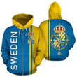 Sweden All Over Zip-Up Hoodie - Straight Version ZIPNNK 016