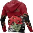 Albania - Poppy National Flower Special Hoodie NNK 1129
