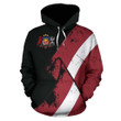 Latvia Special Grunge Flag Pullover Hoodie