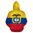 Colombia Flag and Coat of Arms Hoodie