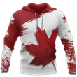 Canada Maple Leaf - Athletic Spirit Red Edition Pullover Hoodie PL