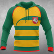 Lithuania Flag Curve All Over Hoodie