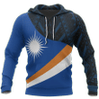 Marshall Islands Flag Curve Concept Pullover Hoodie NVD1180