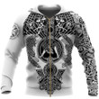 3D All Over Printed Viking Tattoo Hoodie