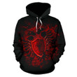 Albania All Over Hoodie - Bloody PL198