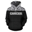 Cancer Zodiac - Poly All Over Hoodie Black Version NTH140849