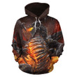 Dragon in Hell All Over Hoodie TT130803