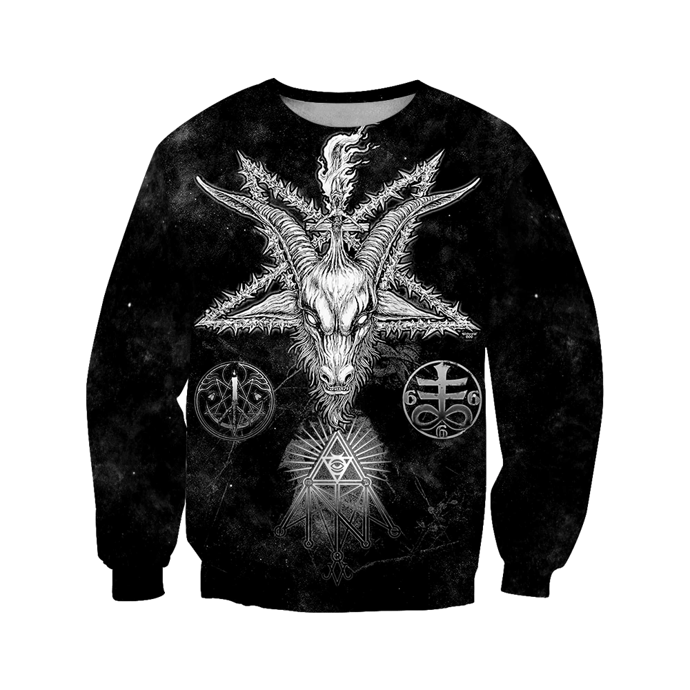 Satanic Devil 3D All Over Printed Hoodie Shirts For Men And Women MP750-Apparel-MP-Sweatshirt-S-Vibe Cosy™