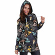 3D All Over Print Mushrooms and leaves of forest trees  Hoodie Dress DC Fashion