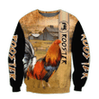 Rooster 3D All Over Printed Shirts for Men and Women AM251201