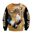 Rooster 3D All Over Printed Shirts for Men and Women AM251203