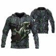 3D Tattoo and Dungeon Dragon Hoodie NM050971-Apparel-NM-Zip hoodie-S-Vibe Cosy™
