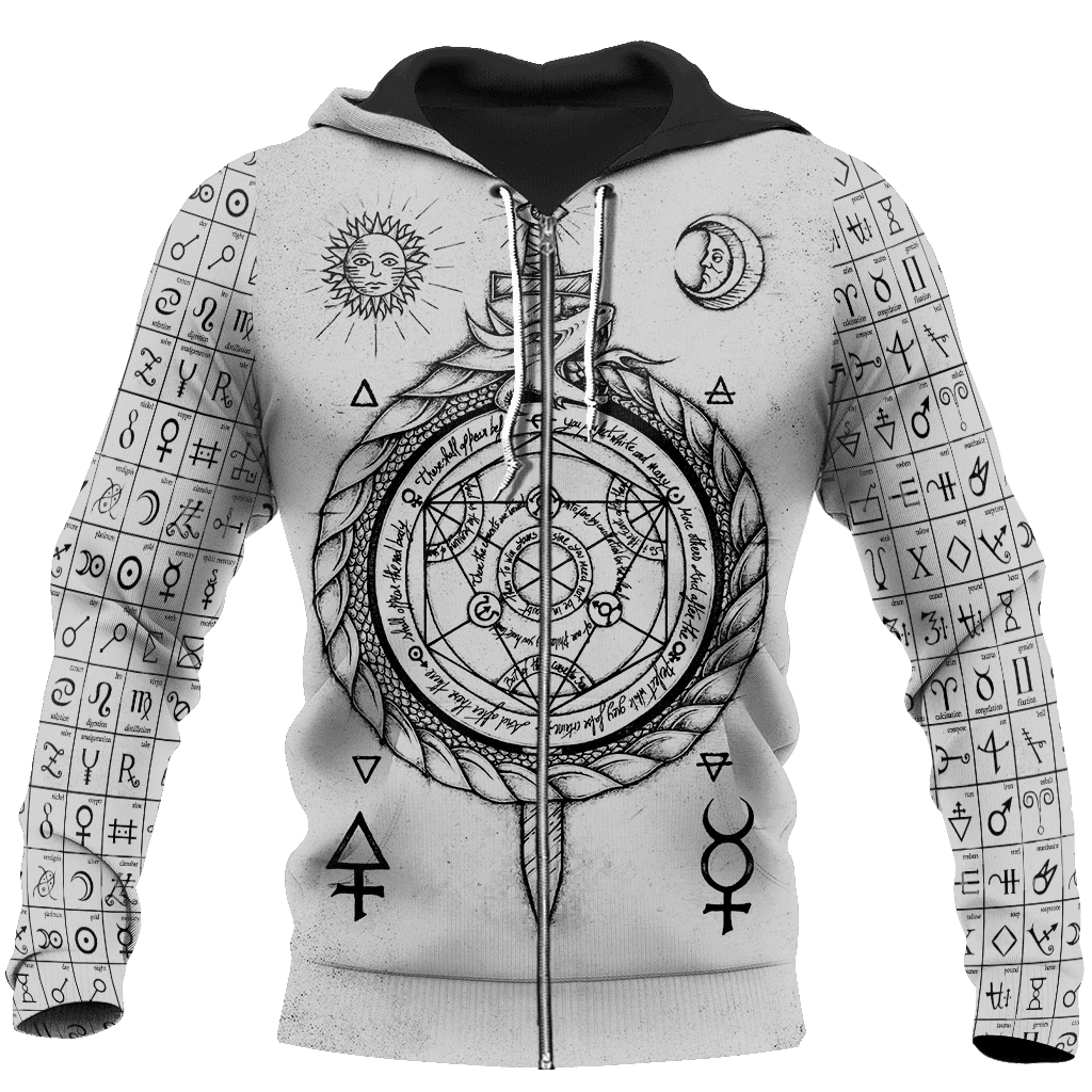 Alchemy 3D All Over Printed Shirts Hoodie JJ030102-Apparel-MP-Zipped Hoodie-S-Vibe Cosy™