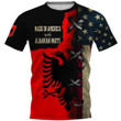 Flag of the USA and Albanian parts all over shirts for men and women HC16001 - Amaze Style™-Apparel