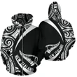 New Zealand Maori Pattern Hoodie - Circle Style - White HC - Amaze Style™-Apparel