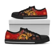 Aboriginal shoes turtles colourful painting art Low Top Shoes