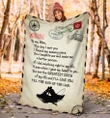 To my man fishing message blanket