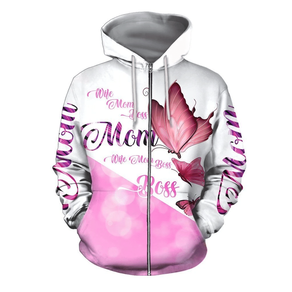 3D All over love mom butterflies shirt and short for man and women PL