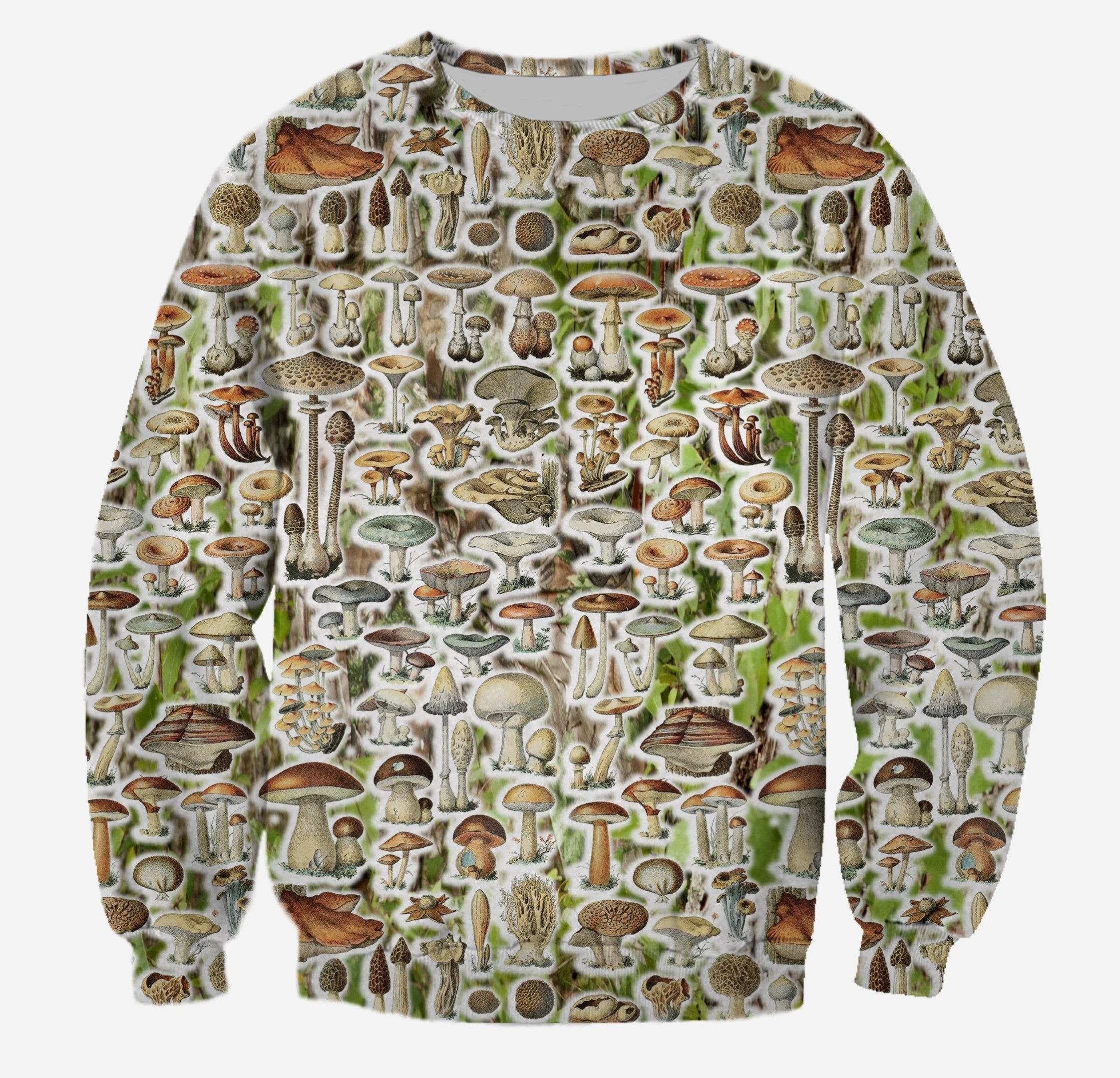 3D All Over Printed Mushroom Camo Shirts