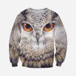 3D All Over Printed Owl Art Shirts