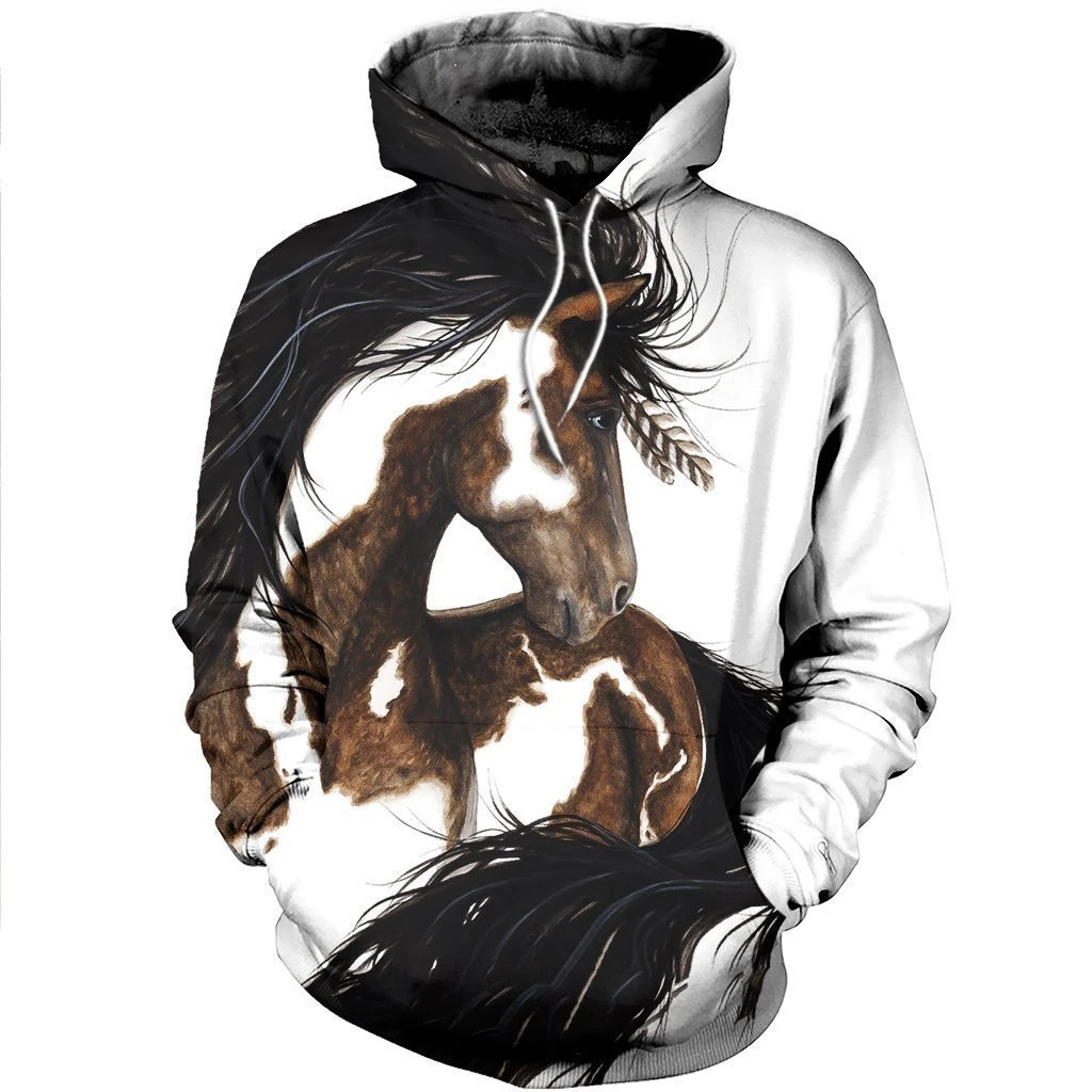 3D All Over Printed Boho Horse Shirts and Shorts